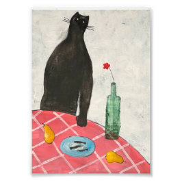 Katzen und Fische Fotodruck