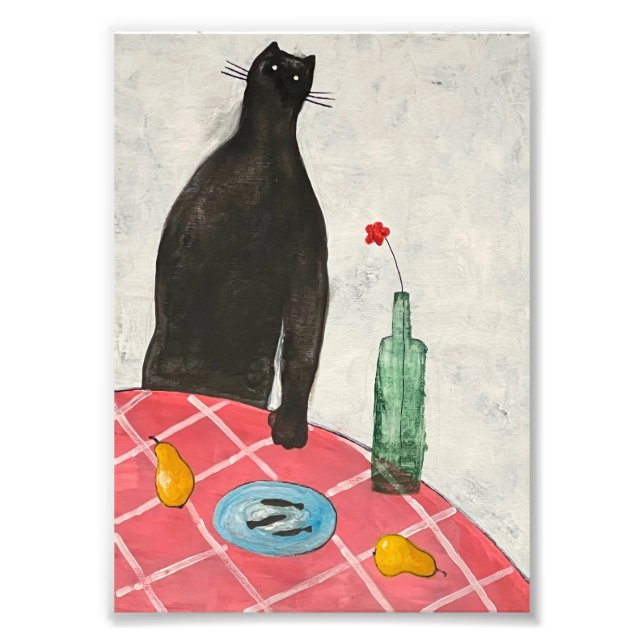 Katzen und Fische Fotodruck (Vorne)