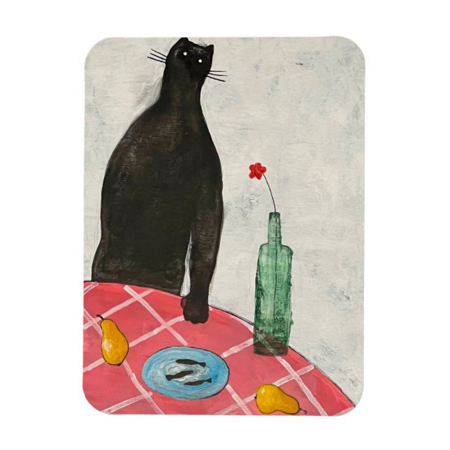 Katzen und Fische Magnet (Vertikal)