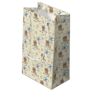 Katzen- und Fischmuster Kleine Geschenktüte
