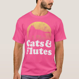 Katzen und Flöten, von Männern oder Frauen, und Fl T-Shirt