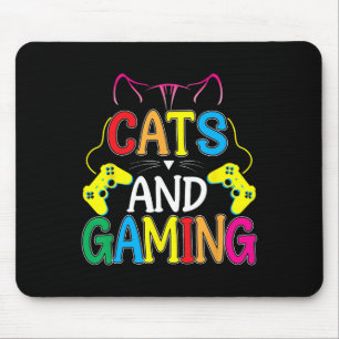 Katzen und Gaming für das Cat Lover Gamer Video Ga Mousepad