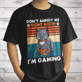 Katzen und Gaming für das Cat Lover Gamer Video Ga T-Shirt