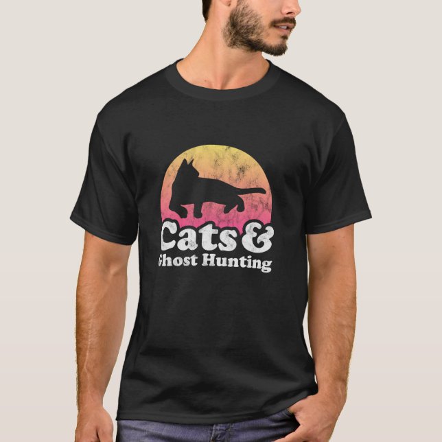 Katzen und Geisterjagd Männer oder Frauen Katze un T-Shirt (Vorderseite)