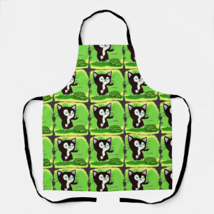 Katzen und Gurken Schürze