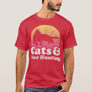 Katzen und Hirschjagd, Männer oder Frauen T-Shirt