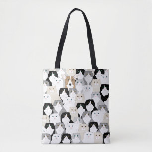 Katzen und Hunde Allover-Tasche Tasche