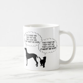 Katzen und Hunde Kaffeetasse