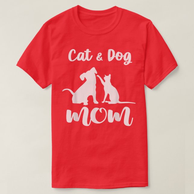 Katzen und Hunde - MamaPets Animals Lover Welpe fü T-Shirt (Design vorne)