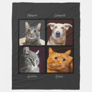 Katzen- und Hundeflocken Niedlich Fleecedecke