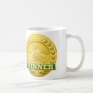 Katzen- und Hundehaustiersiegermedaillen Kaffeetasse
