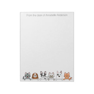 Katzen- und Hundeparade Notizblock