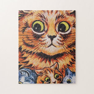 Katzen und ihre Kätzchen Louis Wain