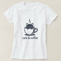 Katzen und Kaffee Noir Feline Kaffeetasse