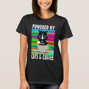 KATZEN UND KAFFEE-T - SHIRT