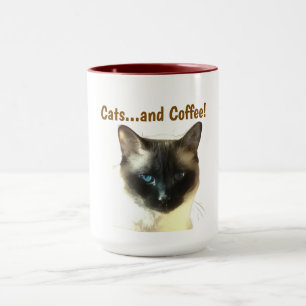 Katzen und Kaffee Tasse