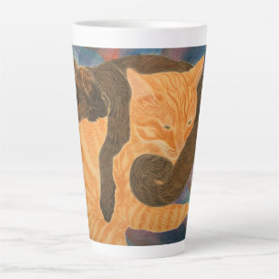 Katzen und Kariert Milchtasse