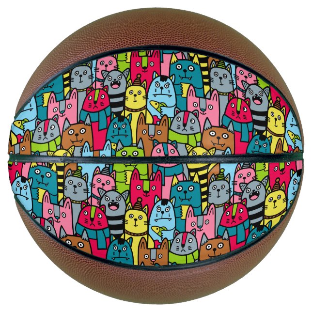 Katzen und Kätzchen Basketball (Vorderseite)