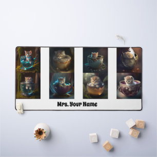 Katzen und Kätzchen in einem Teacup, Schreibtischunterlage