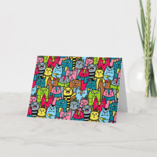 Katzen und Kätzchen Karte