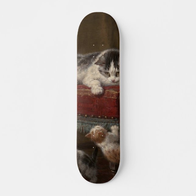 Katzen und Kätzchenmalereien Skateboard (Vorne)