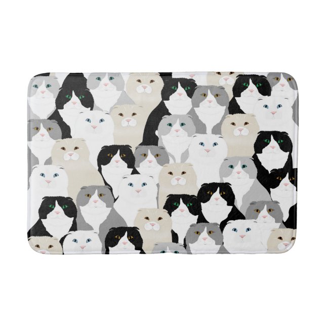 Katzen und Katzen Badematte (Vorderseite)