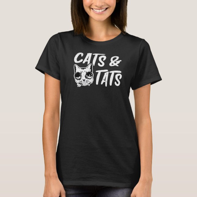 Katzen und Katzen Katzen Training Haustiere Besitz T-Shirt (Vorderseite)