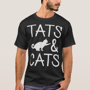 Katzen und Katzen T Tattoo Artist Tätowierte Tinte T-Shirt