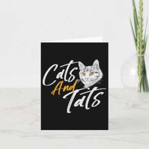 Katzen und Katzen - Tattoo-Heimtiere Katzenbesitze Karte