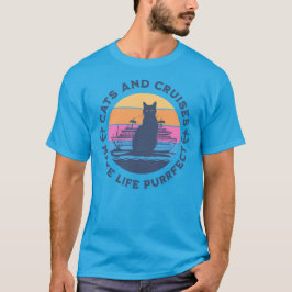 Katzen und Kreuzfahrten machen lebensrettendes Shi T-Shirt