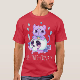 Katzen und Kristalle Zauber der Tattoo-Artist-Ener T-Shirt