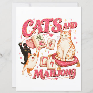 Katzen und Mahjong