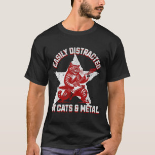 Katzen und Metalllüfter Metalhead Heavy Rock Star T-Shirt