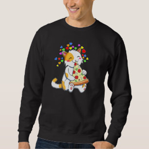 Katzen Und Pizza Kitty Herzen S Für Tier 1 Sweatshirt