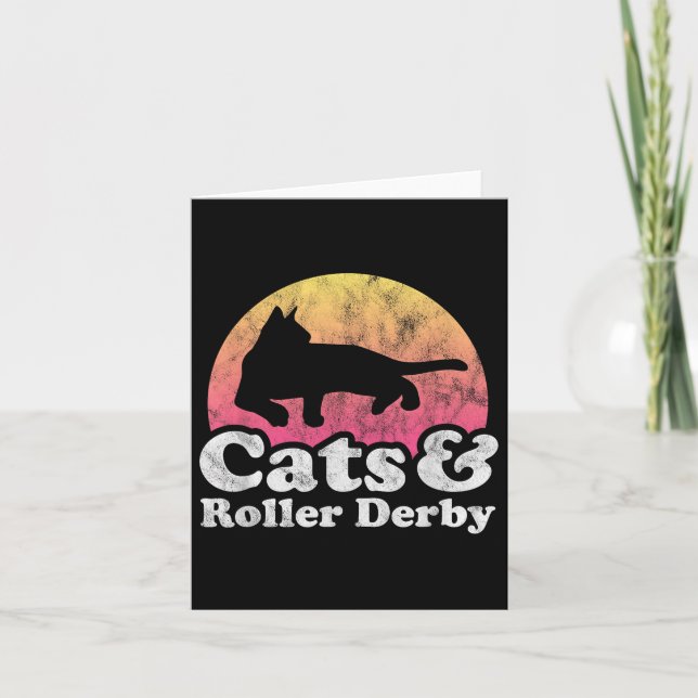 Katzen und Rollenkatzen, derby, männliche oder wei Karte (Vorderseite)