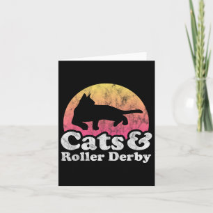 Katzen und Rollenkatzen, derby, männliche oder wei Karte