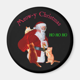 Katzen und Santa Magnet
