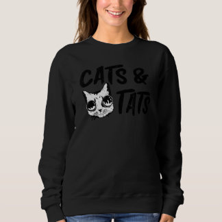 Katzen und Tattoos Katzen Training Tiere Haustie Sweatshirt