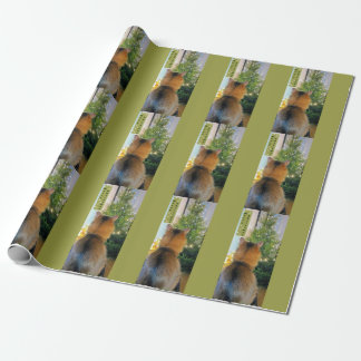 Katzen-und Weihnachtsbaum Geschenkpapier