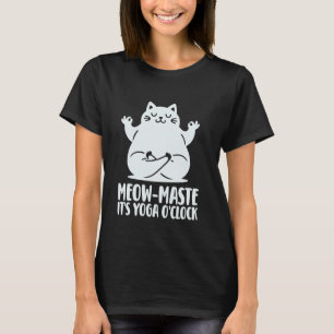 Katzen und Yoga, Lustiger Spruch Süße Katze in Yog T-Shirt