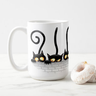 Katzen Ungezogene, spielerische und lustige Charak Kaffeetasse