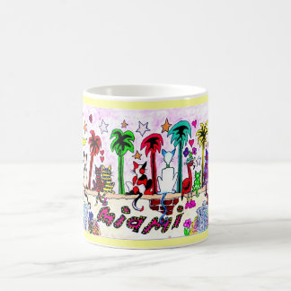 Katzen unter Miami-Mond… Kaffeetasse