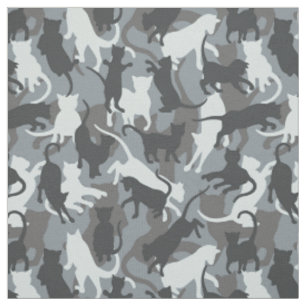 Katzen Urban Camouflage Stoff