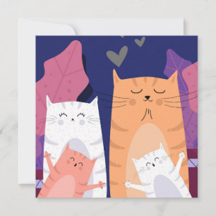 Katzen Urlaubskarte Feiertagskarte
