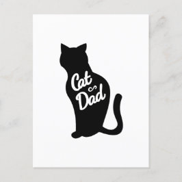 Katzen-Vater Feiertagspostkarte