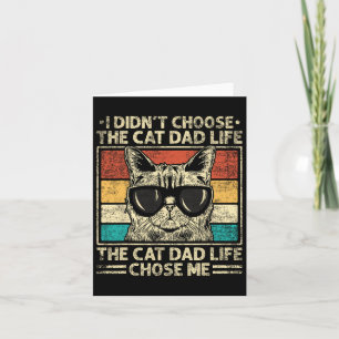 Katzen-Vater-Shirts für Männer Lustige Katzen-Vate Karte