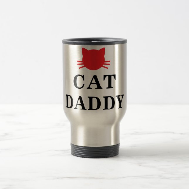 Katzen-Vati-Reise-Tasse Reisebecher (Mittel)