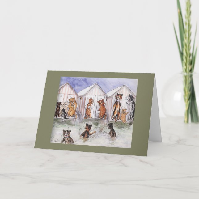 Katzen-Vintage Karte (Vorderseite)