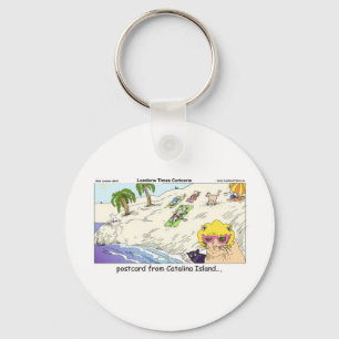 Katzen von Catalina Island Lustige Geschenkkarten  Schlüsselanhänger