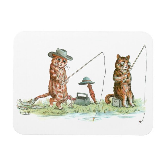Katzen von Louis Wain Magnet (Horizontal)